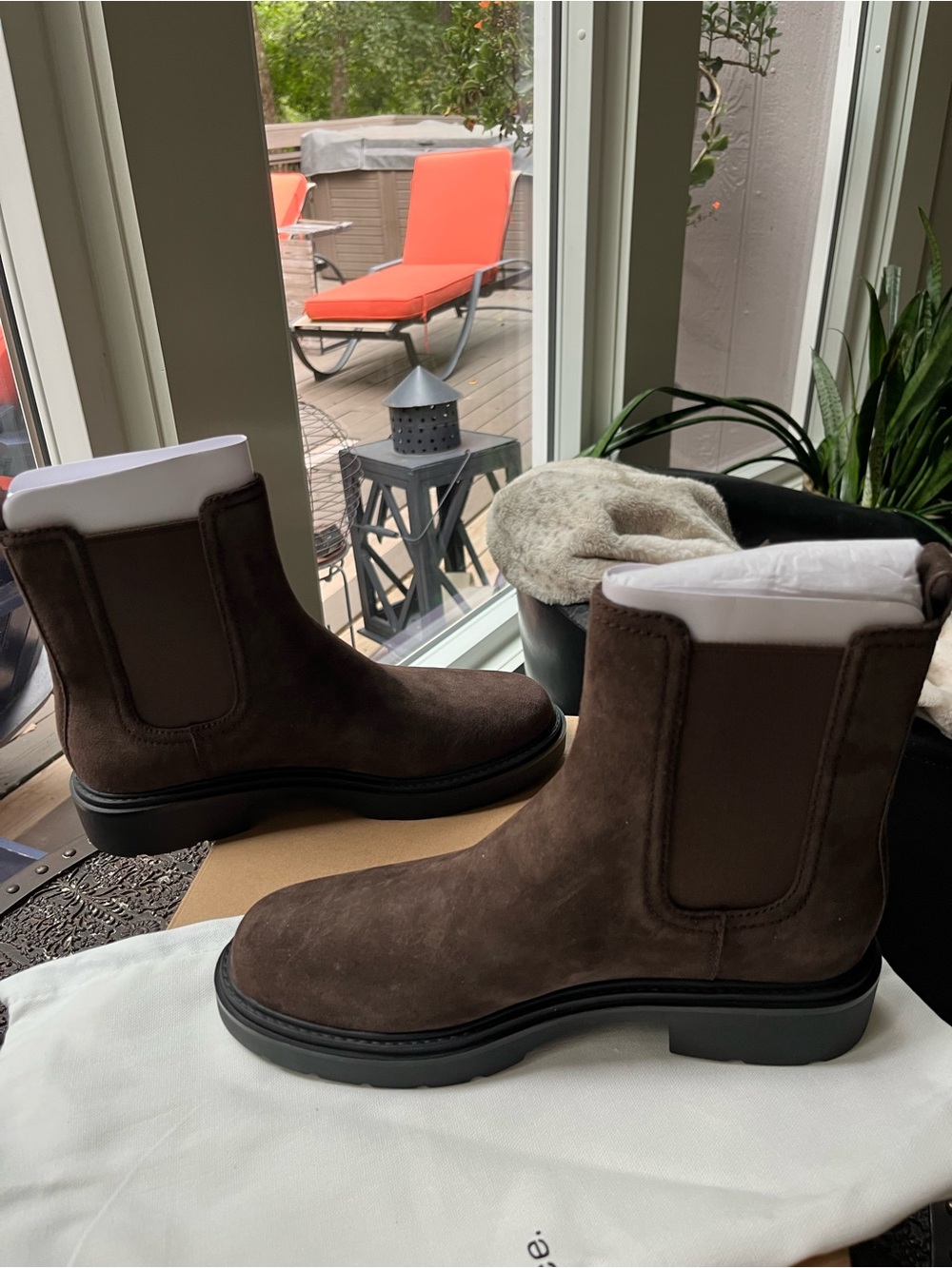 VINCE PINECREST II SUEDE LUG SOLE BOOTS TRUFFLE 9.5 - Picture 10 of 12